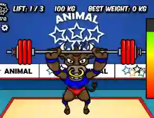Logħba Animal Olympics Weight Lifting onlajn