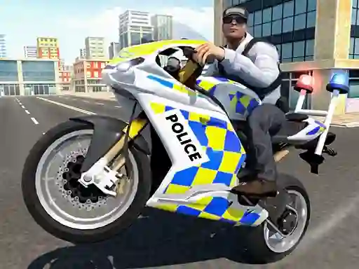 Logħba Police Chase Motorbike Driver onlajn