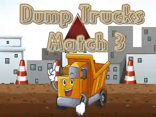 Logħba Dump Trucks Match 3 onlajn