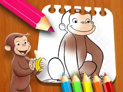 Logħba Curious George Coloring Book onlajn
