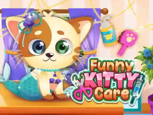 Logħba Funny Kitty Care onlajn