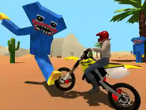 Logħba Motoracer vs Huggy onlajn