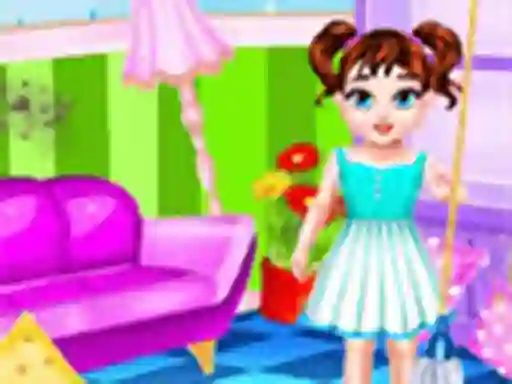 Logħba Baby Taylor Messy Home Cleaning onlajn