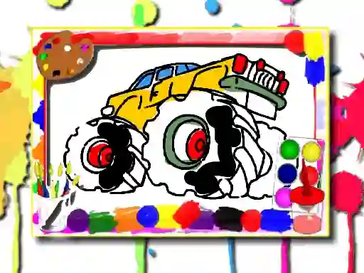 Logħba Monster Truck Coloring Book onlajn
