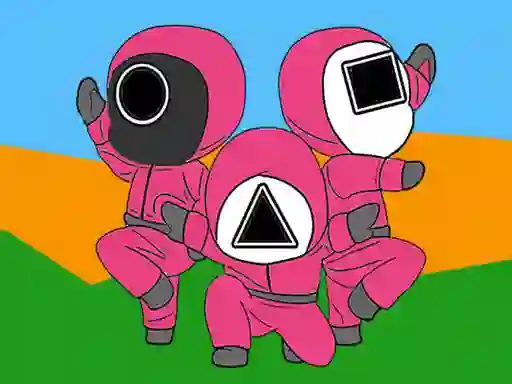 Logħba Squid Coloring Book onlajn