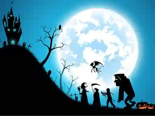 Logħba Happy Halloween Jigsaw onlajn