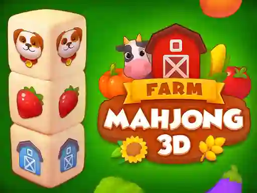 Logħba Farm Mahjong 3D onlajn