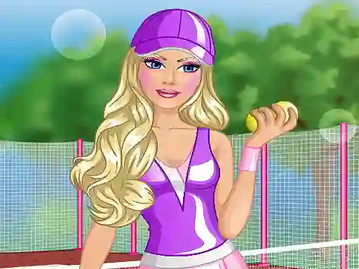 Logħba Barbie Tennis Dress onlajn