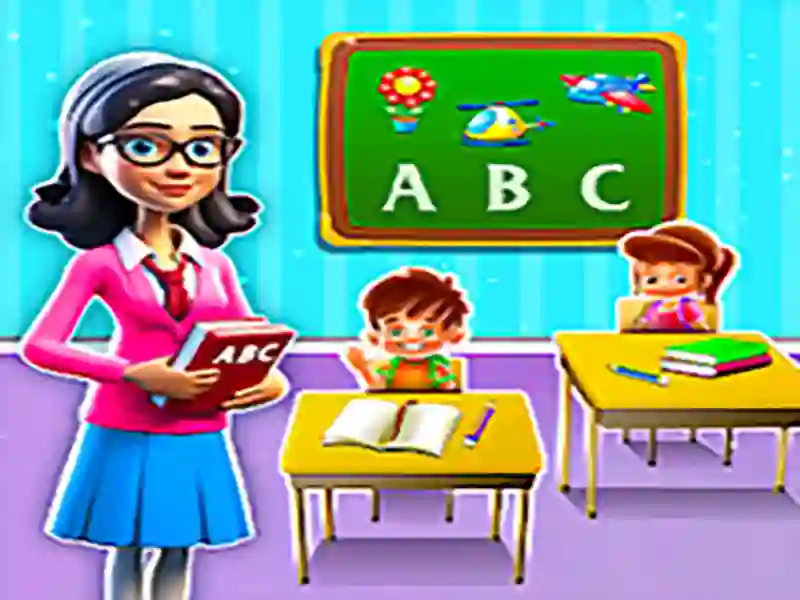Logħba Kindergarten School Teacher onlajn