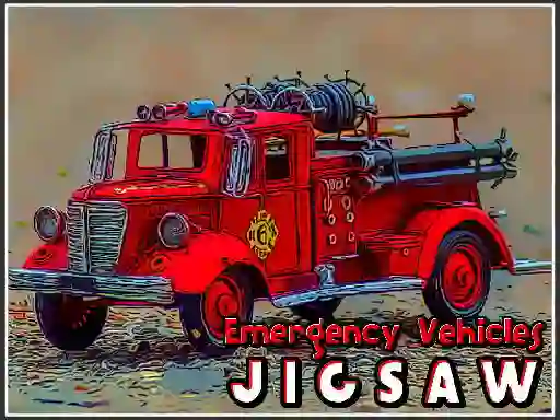 Logħba Emergency Vehicles Jigsaw onlajn