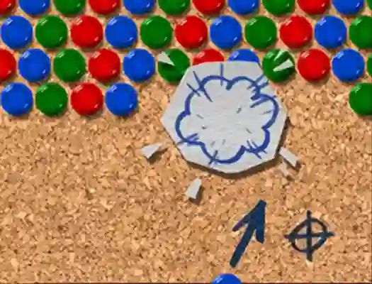 Logħba Pinboard Bubble Shooter onlajn