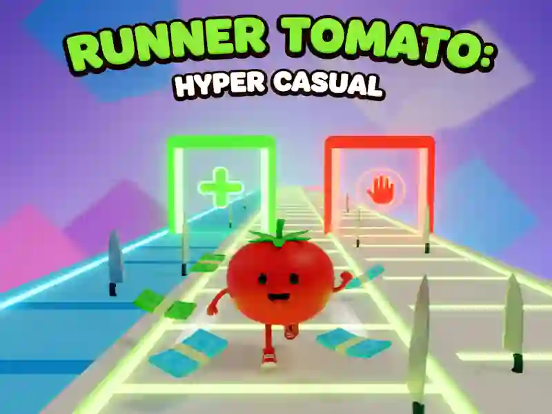 Logħba Runner Tomato: Hyper Casual onlajn