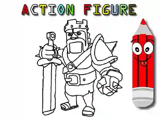 Logħba Back To School: Action Figure Coloring onlajn