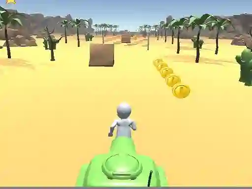 Logħba 3D Desert Parkour onlajn