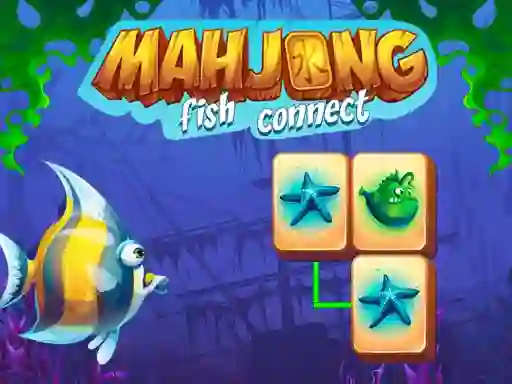 Logħba Mahjong Fish Connect onlajn