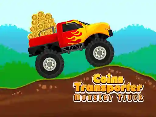 Logħba Coins Transporter Monster Truck onlajn