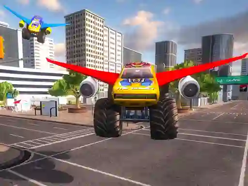 Logħba Real Flying Truck Simulator 3d onlajn