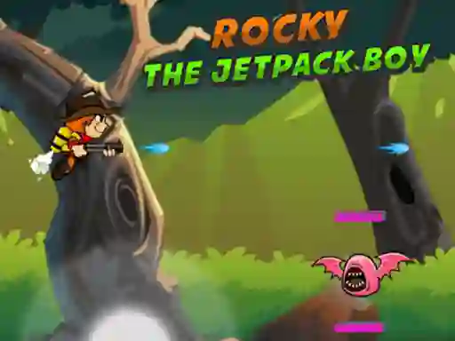 Logħba Rocky The Jetpack Boy onlajn
