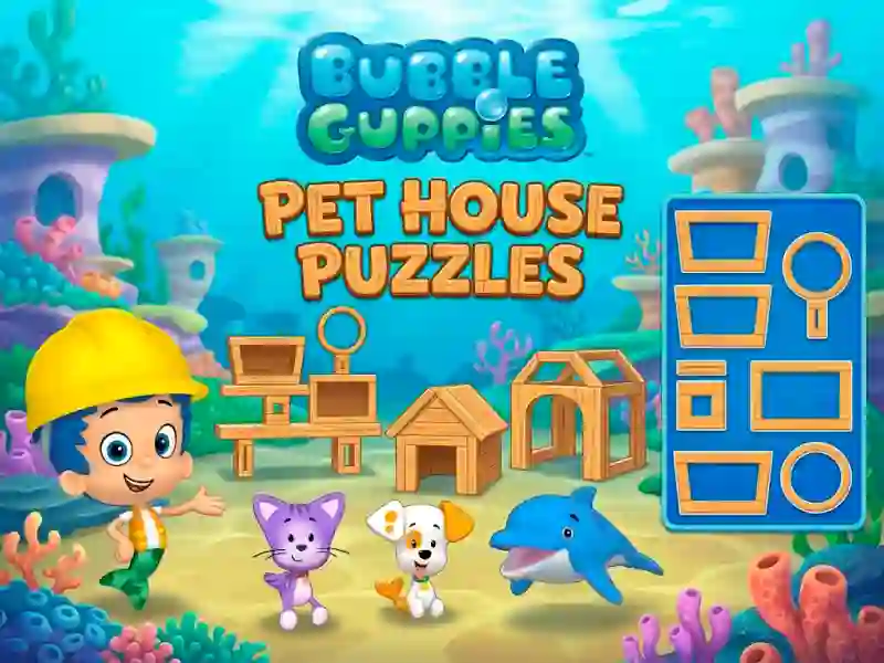 Logħba Bubble Guppies Pet House Puzzles onlajn