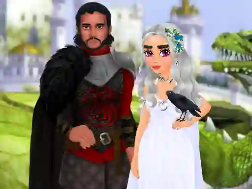 Logħba Dragon Queen Wedding Dress onlajn
