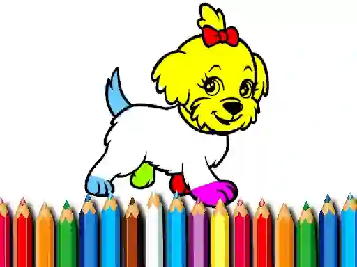 Logħba Back To School: Doggy Coloring Book onlajn