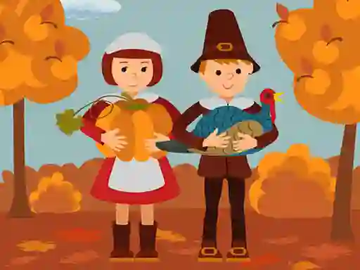 Logħba Thanksgiving Jigsaw onlajn