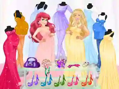 Logħba Pregnant Princesses Fashion Outfits onlajn