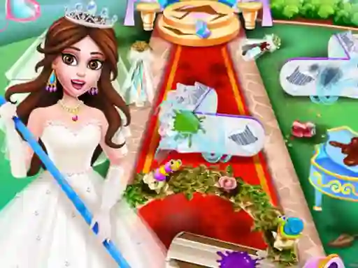 Logħba Princess Wedding Cleaning onlajn