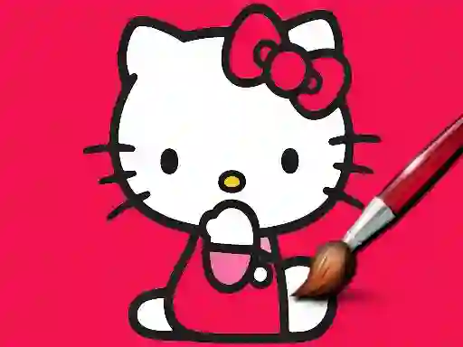 Logħba Easy Coloring Kitty onlajn