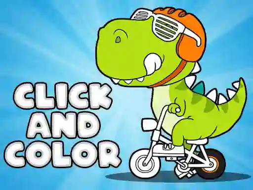 Logħba Click And Color Dinosaurs onlajn