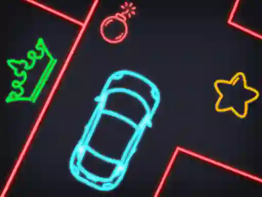 Logħba Neon Car Puzzle onlajn