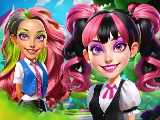 Logħba Princesses at Horror School onlajn