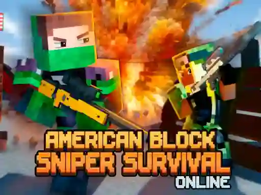 Logħba American Block Sniper Survival Online onlajn