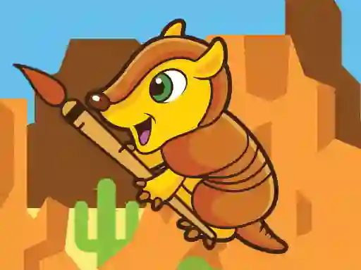 Logħba Happy Armadillo Coloring onlajn