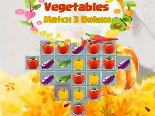 Logħba Vegetables Match 3 Deluxe onlajn