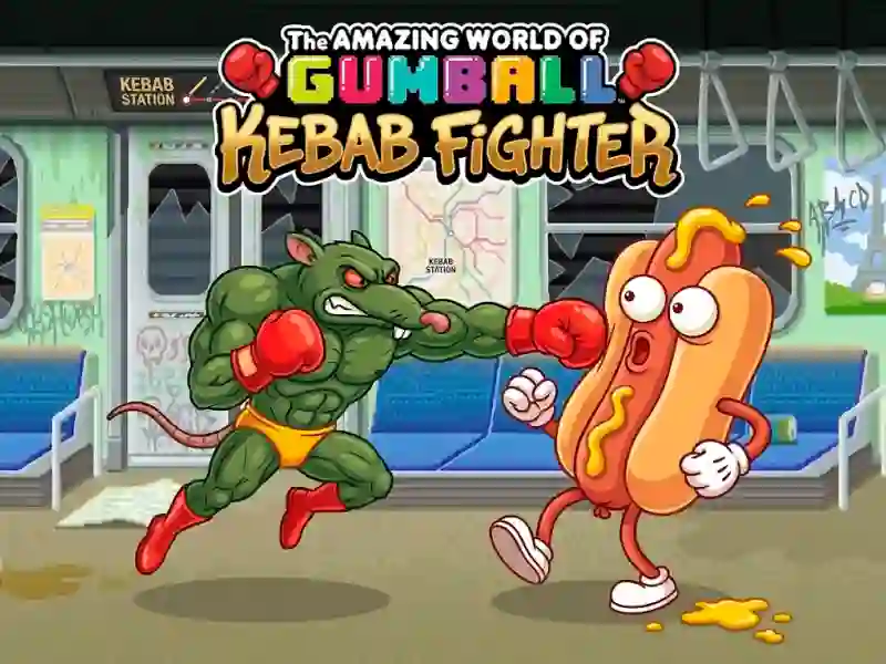 Logħba The Amazing World of Gumball Kebab Fighter onlajn