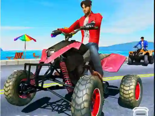 Logħba Quad Bike Traffic Racing Mania onlajn
