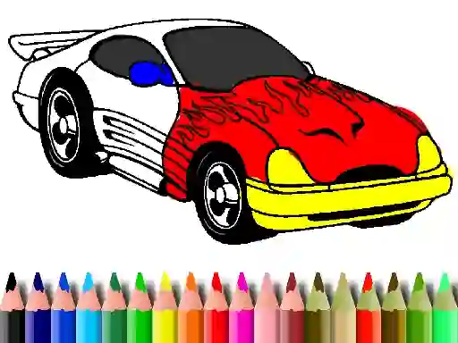 Logħba Back To School: Muscle Car Coloring onlajn