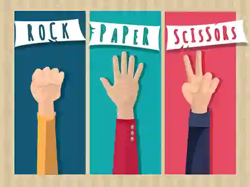 Logħba Rock Paper Scissors onlajn