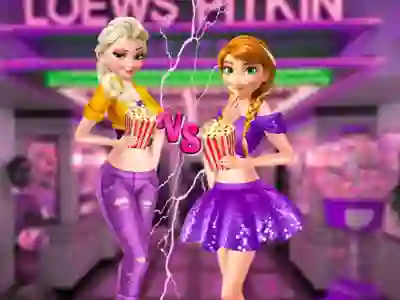 Logħba Ellie and Annie Movie Night onlajn