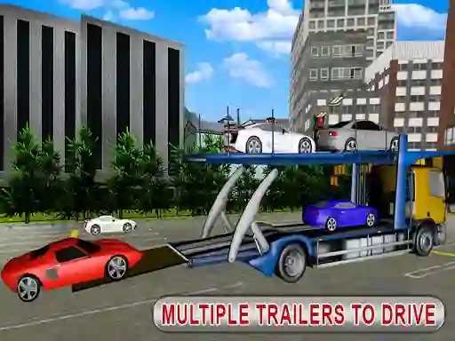Logħba Trailer Cargo Truck Offroad Transporter onlajn