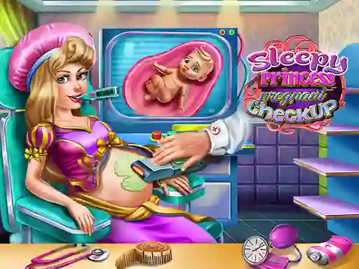 Logħba Sleepy Princess Pregnant Check Up onlajn