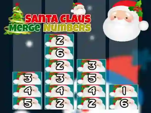 Logħba Santa Claus Merge Numbers onlajn