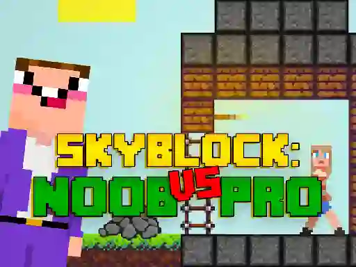 Logħba Noob vs Pro Skyblock onlajn