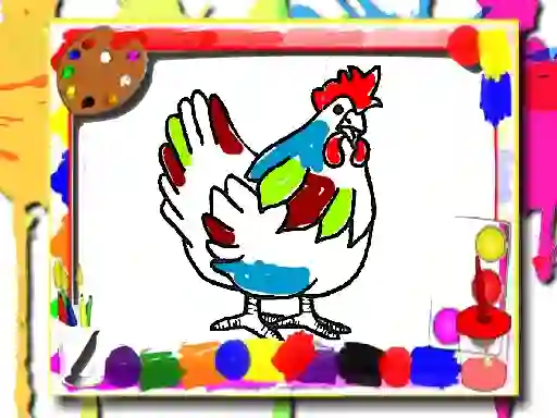 Logħba Chicken Coloring Book onlajn