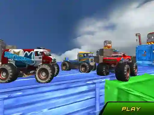 Logħba Monster Truck Stunts Sky Driving onlajn