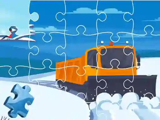 Logħba Winter Trucks Jigsaw onlajn