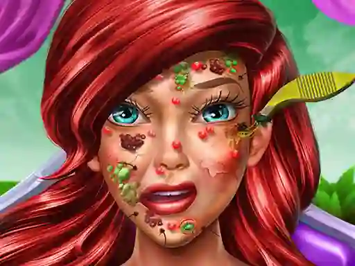 Logħba Princess Mermaid Skin Doctor onlajn