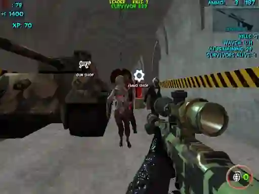 Logħba Zombie Apocalypse Bunker Survival Z onlajn