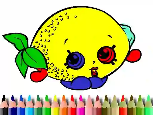 Logħba Back To School: Fruits Coloring Book onlajn